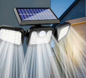 Reflector Solar LED Multidireccional – Iluminación de Seguridad Exterior sin Cables®