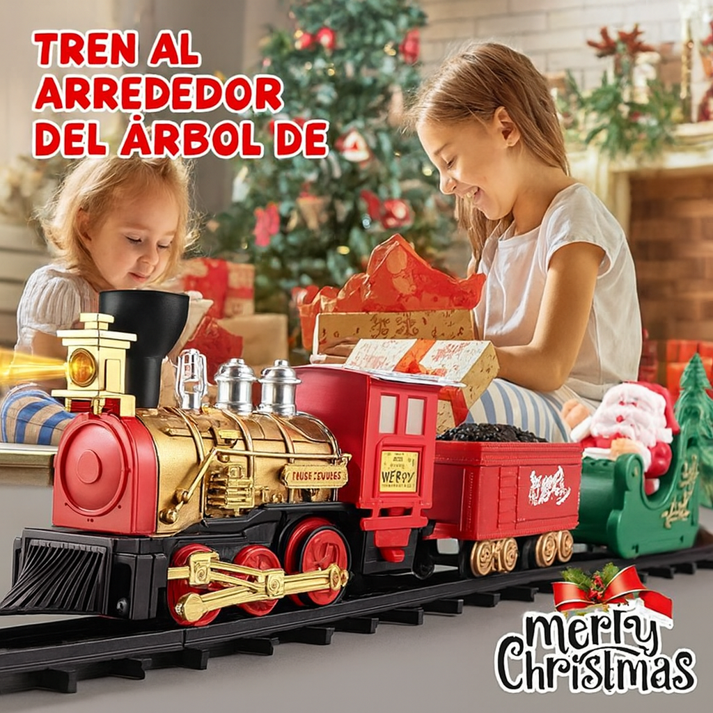 Tren Mágico Navideño – El Viaje que Acompaña Tu Árbol®