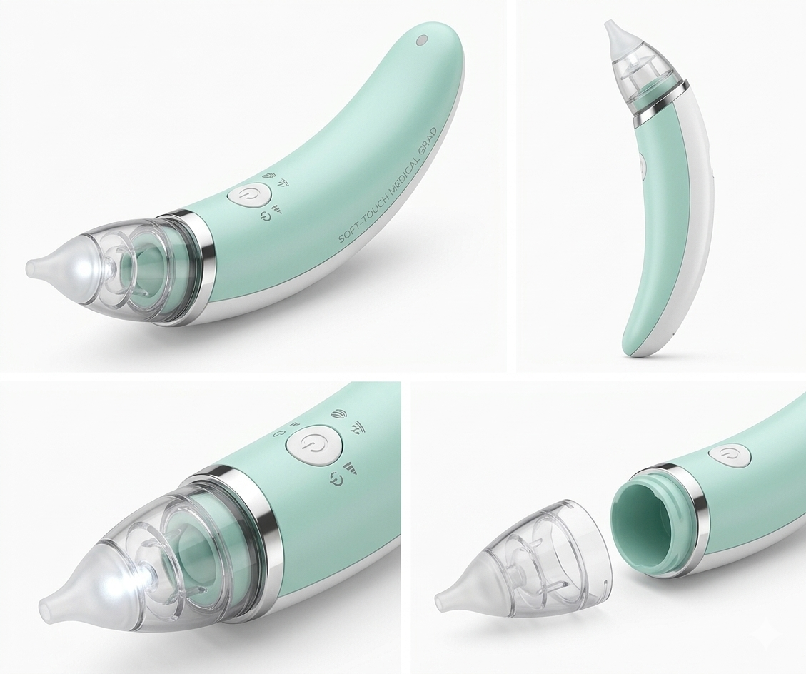 Aspirador Nasal Eléctrico para Bebé - Extractor Premium Recargable®