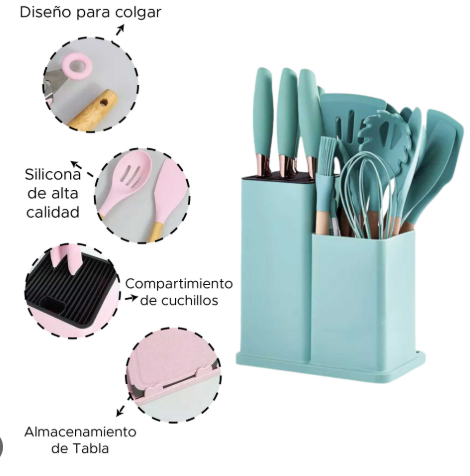 CocinaPro 19 Piezas – Set Premium Antiadherente®