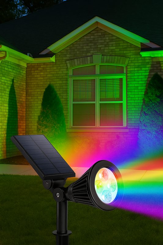 Reflector solar para jardín con proyección de colores RGB®