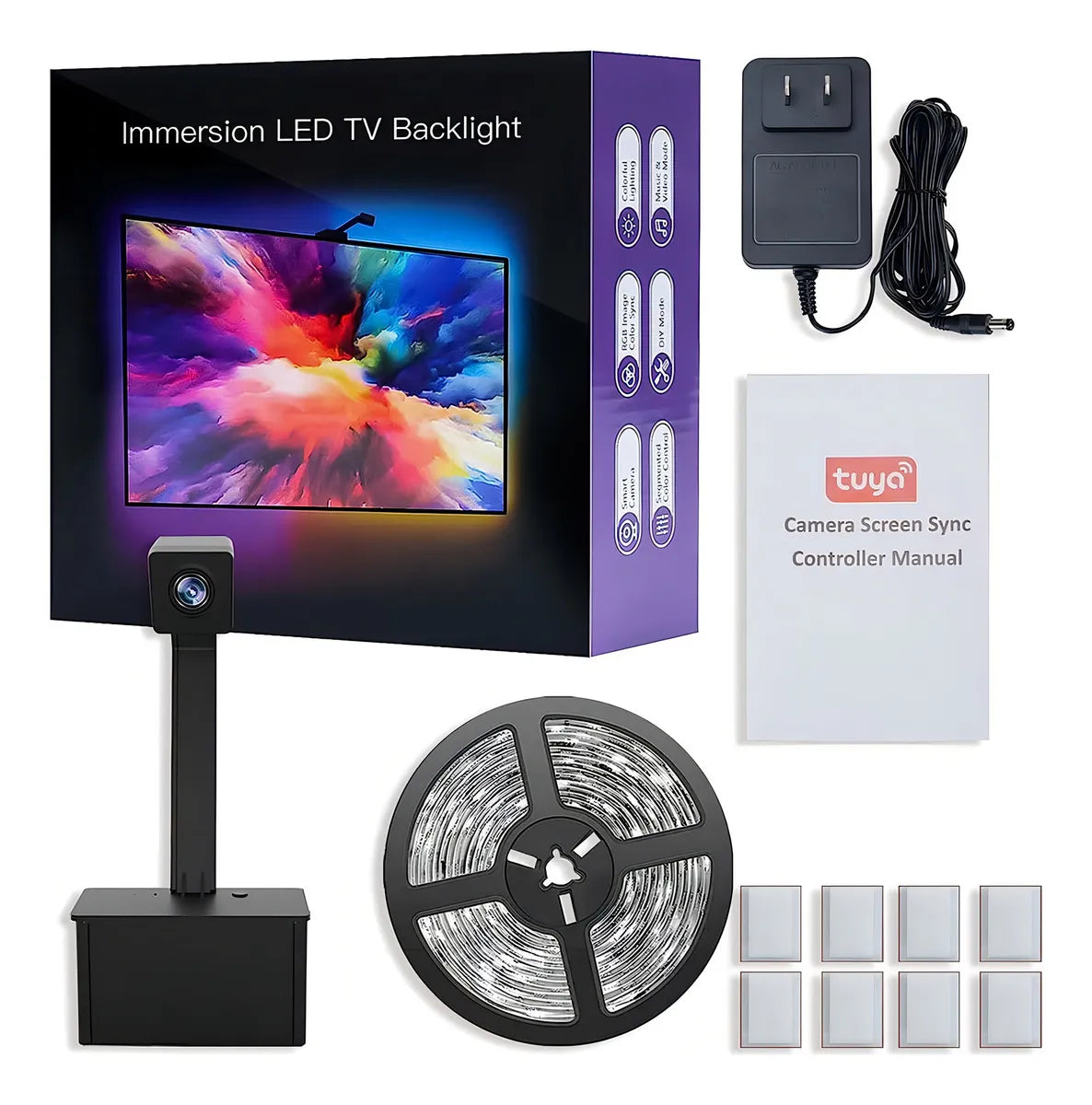 Cinta Led Rgb De Inmersión Para Tv Con Sincronización Tuya Y Wi-fi Rbg 12v ®