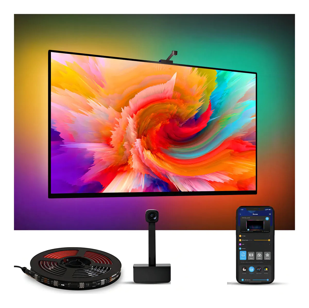 Cinta Led Rgb De Inmersión Para Tv Con Sincronización Tuya Y Wi-fi Rbg 12v ®