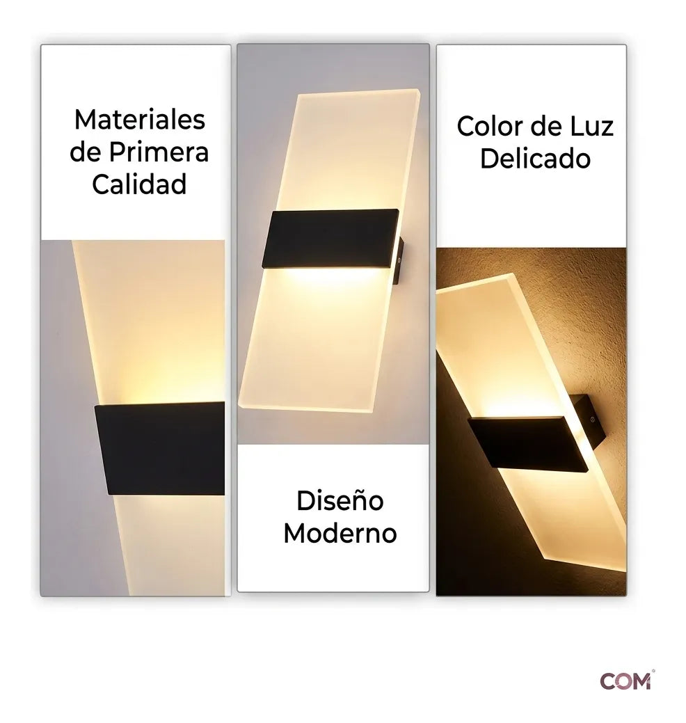 Aplique LED Moderno de Pared – Iluminación Elegante y Minimalista®