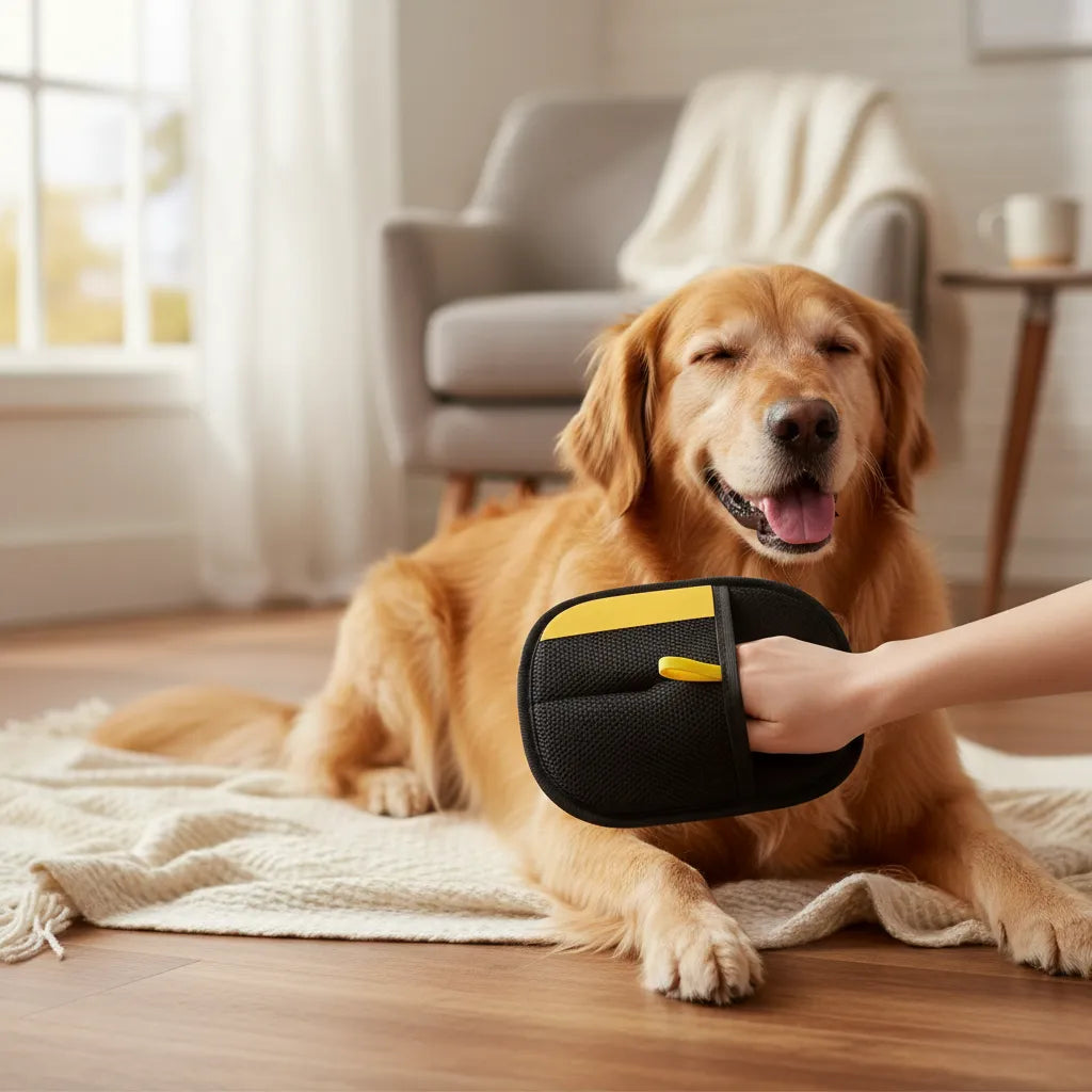 Guante Pro-Groom™: Convierte las caricias en una casa libre de pelos®