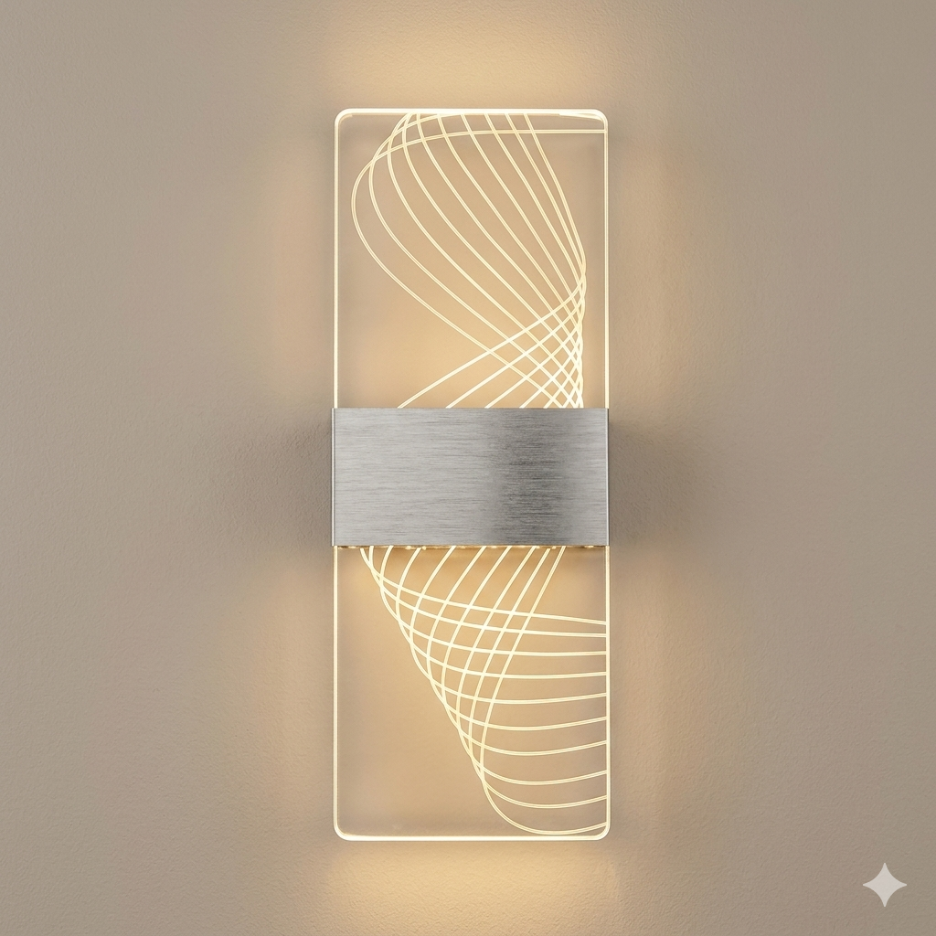 Lámpara Aplique LED de Pared 3 Tonos 5W Moderna Laser ®