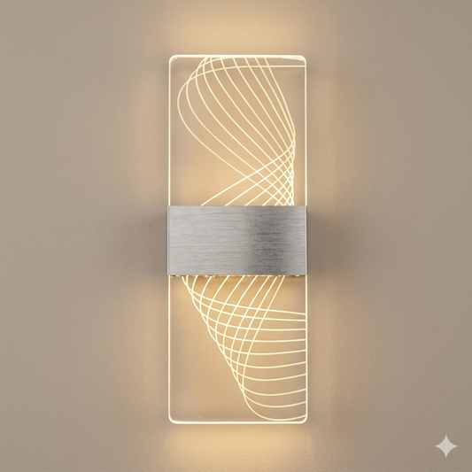 Lámpara Aplique LED de Pared 3 Tonos 5W Moderna Laser ®