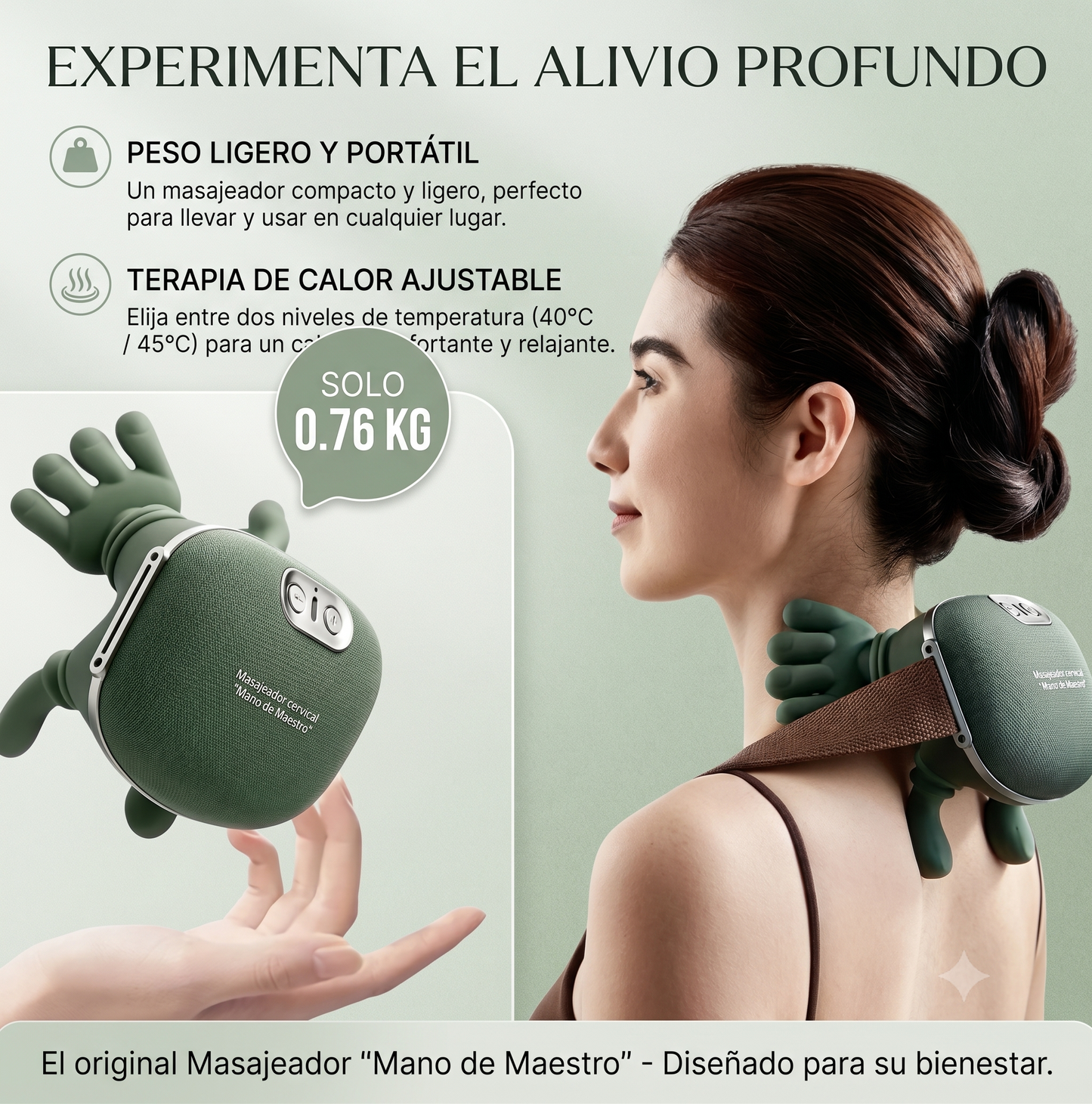 Masajeador Cervical Ergonómico 6D – Efecto Masaje Real®
