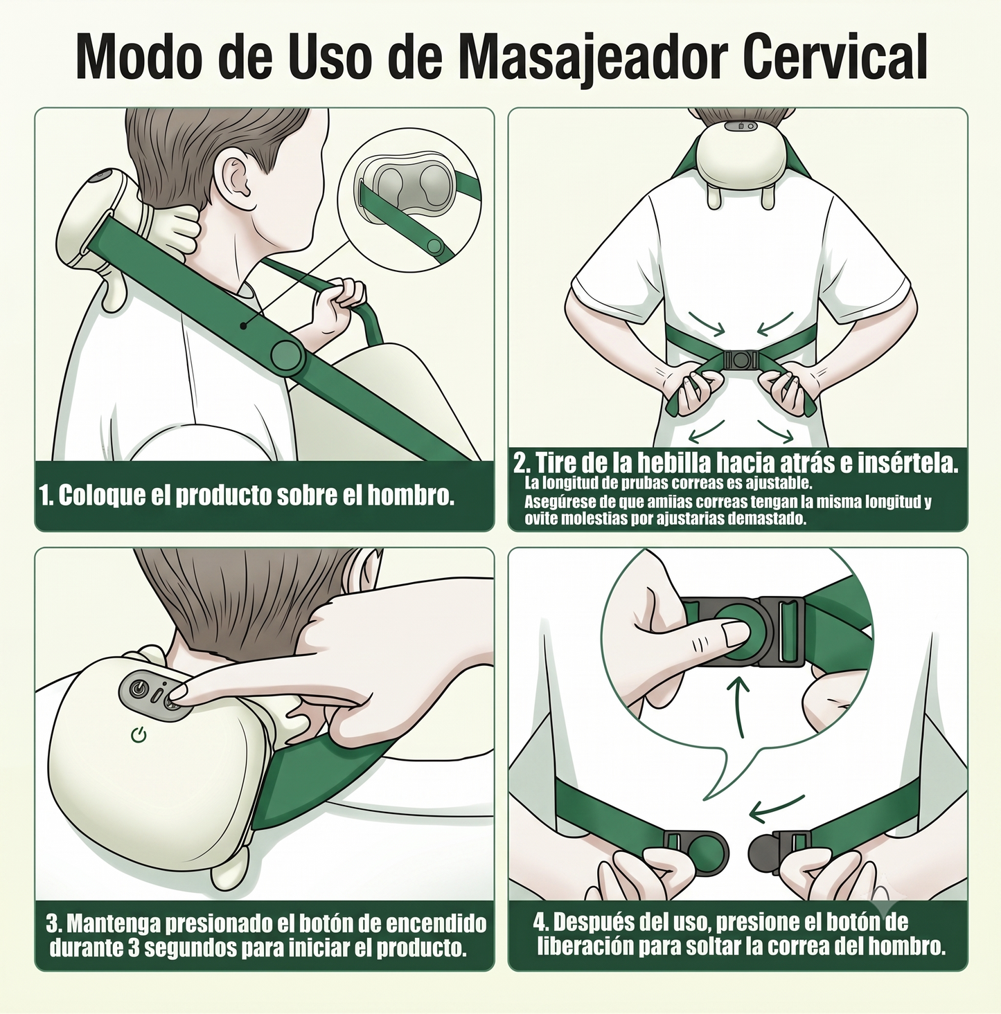 Masajeador Cervical Ergonómico 6D – Efecto Masaje Real®
