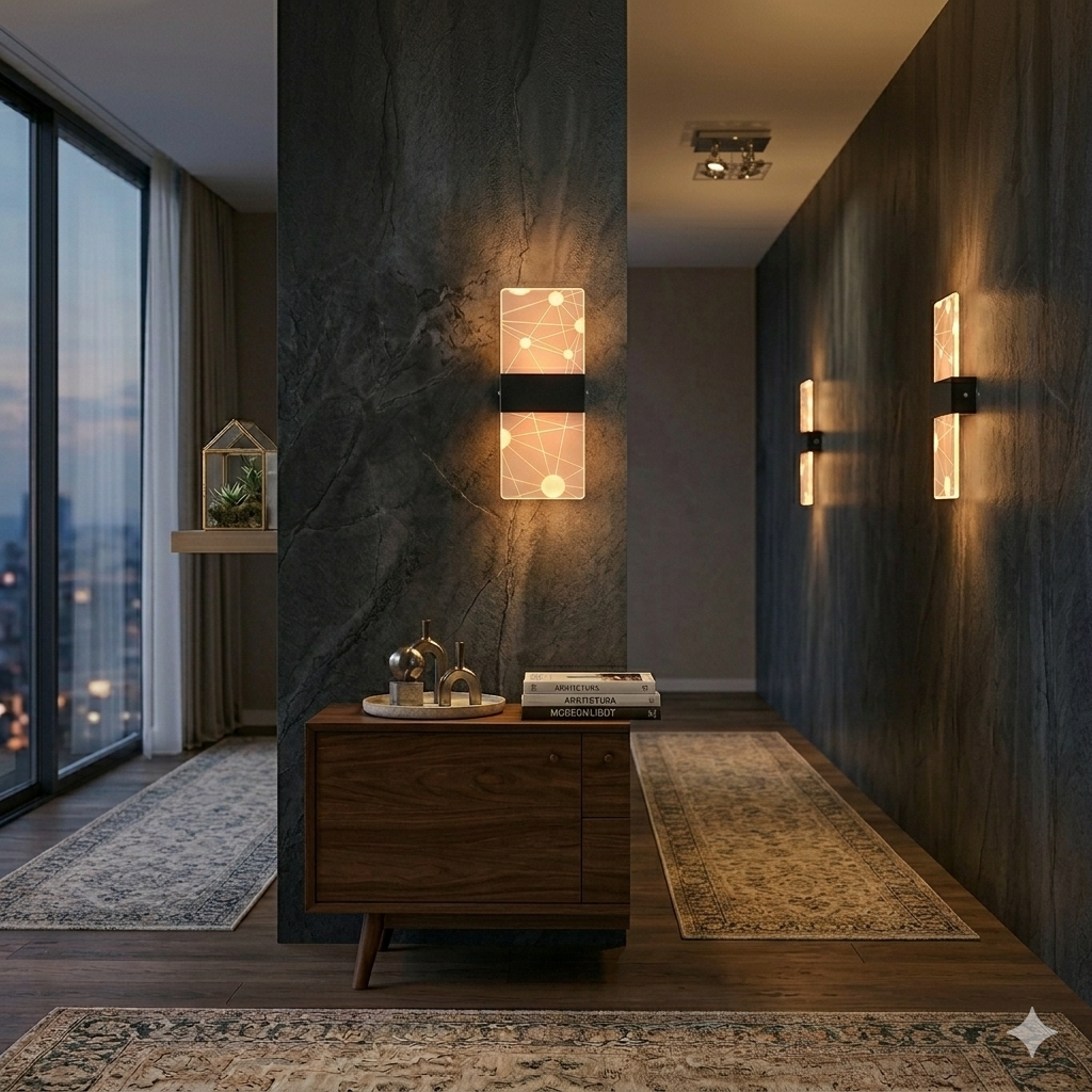 Lámpara Aplique LED de Pared 3 Tonos Círculos 5W | Diseño Decorativo Moderno Interior ®