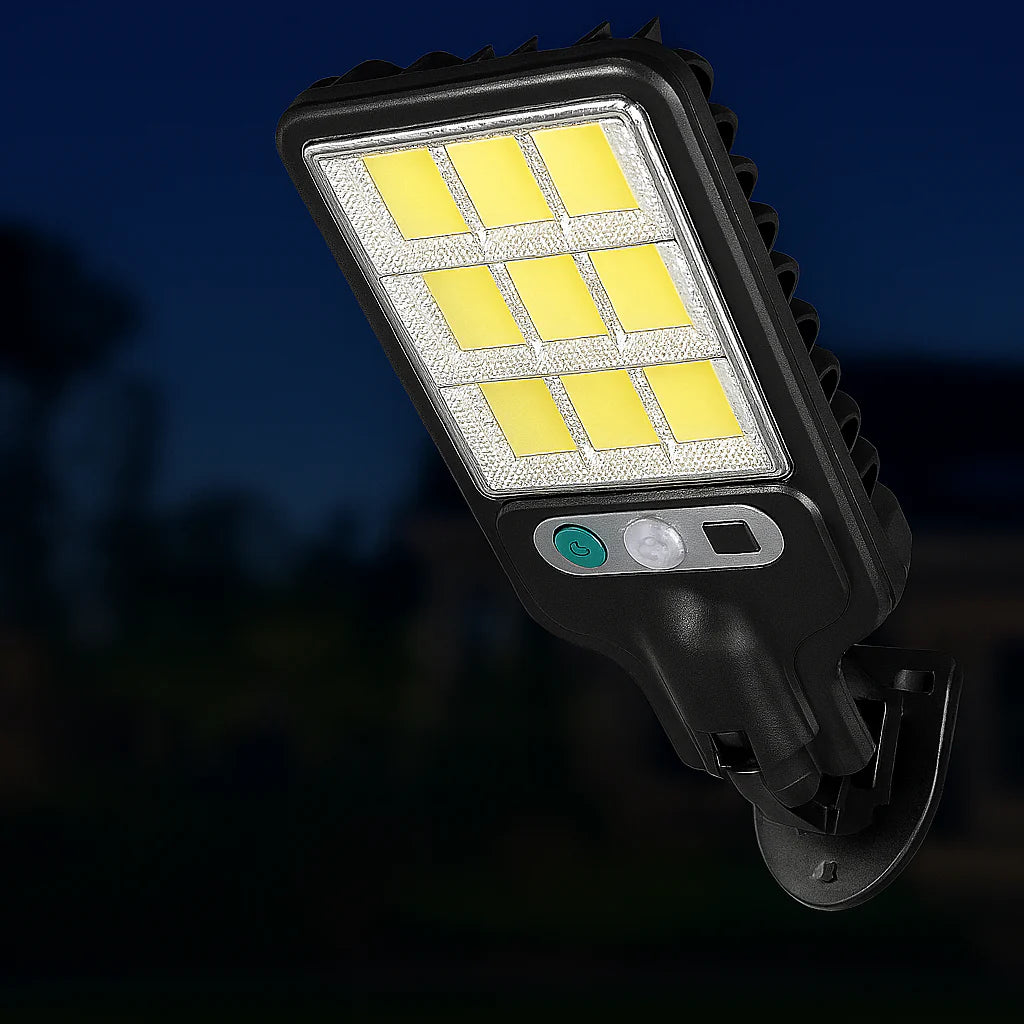 Lámpara solar LED con sensor de movimiento y control remoto®