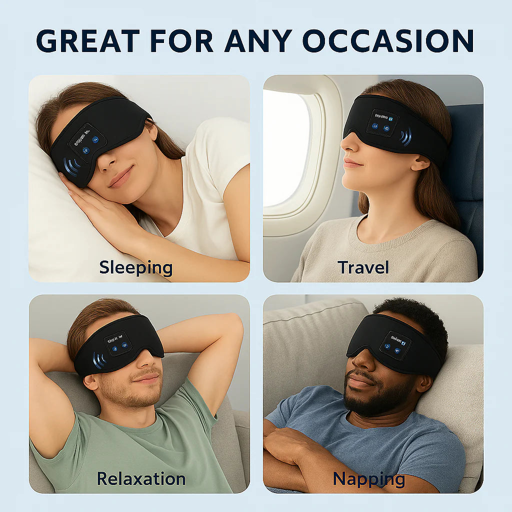 Antifaz con Audio Bluetooth para Dormir Profundo®