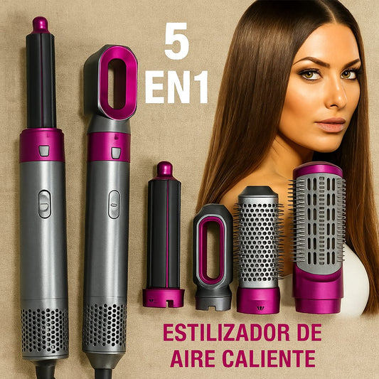 Cepillo secador 5 en 1-El secreto para un cabello brillante ®